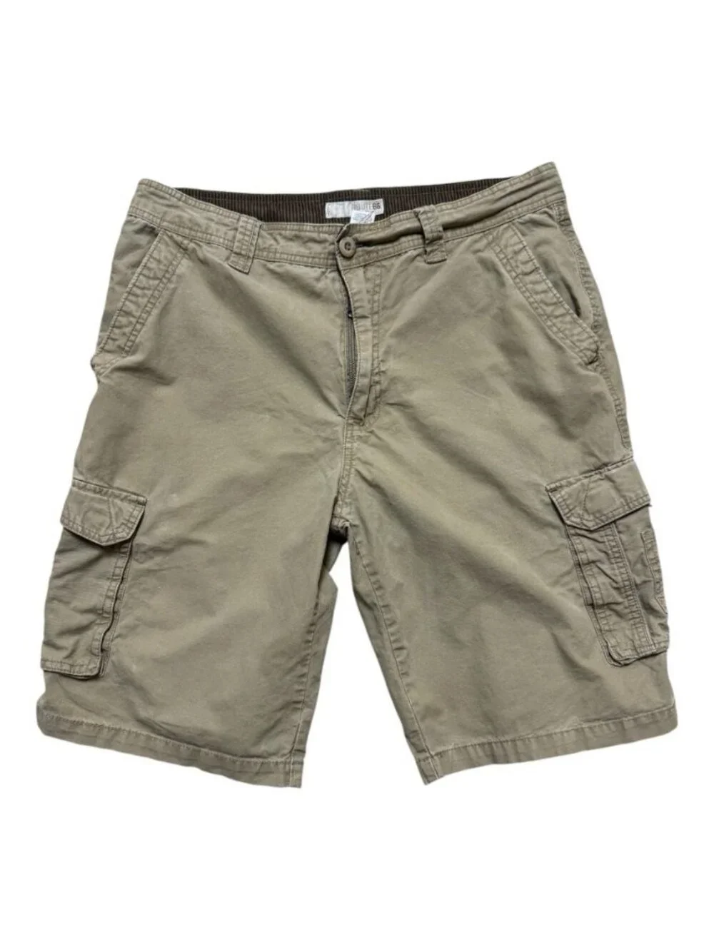 Route 66 Cargo Shorts Mens 36 Khaki Cotton Utility Casual Outdoor